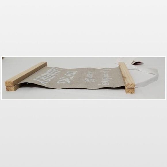 New Kathy Sign Laundry Wood Tapestry Home Decore NWT - Picture 6 of 11